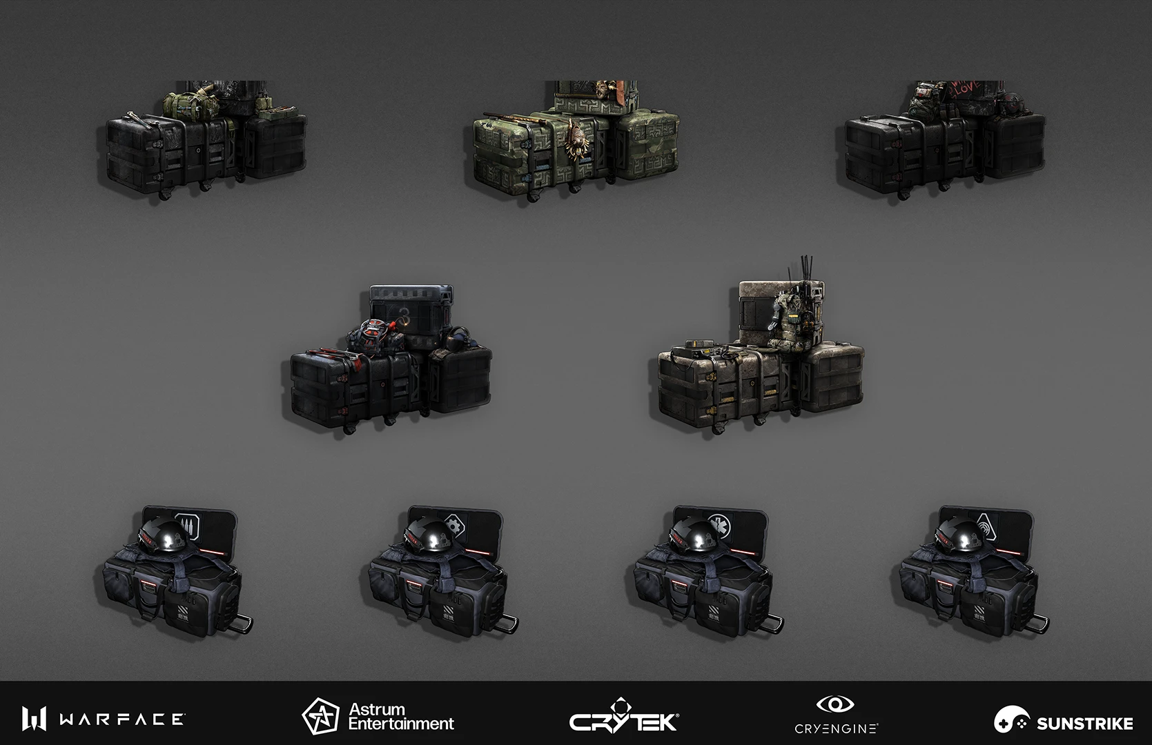 Game UI design for Astrum: Warface