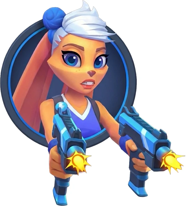2D character animation - female character idle loop animation for mobile game