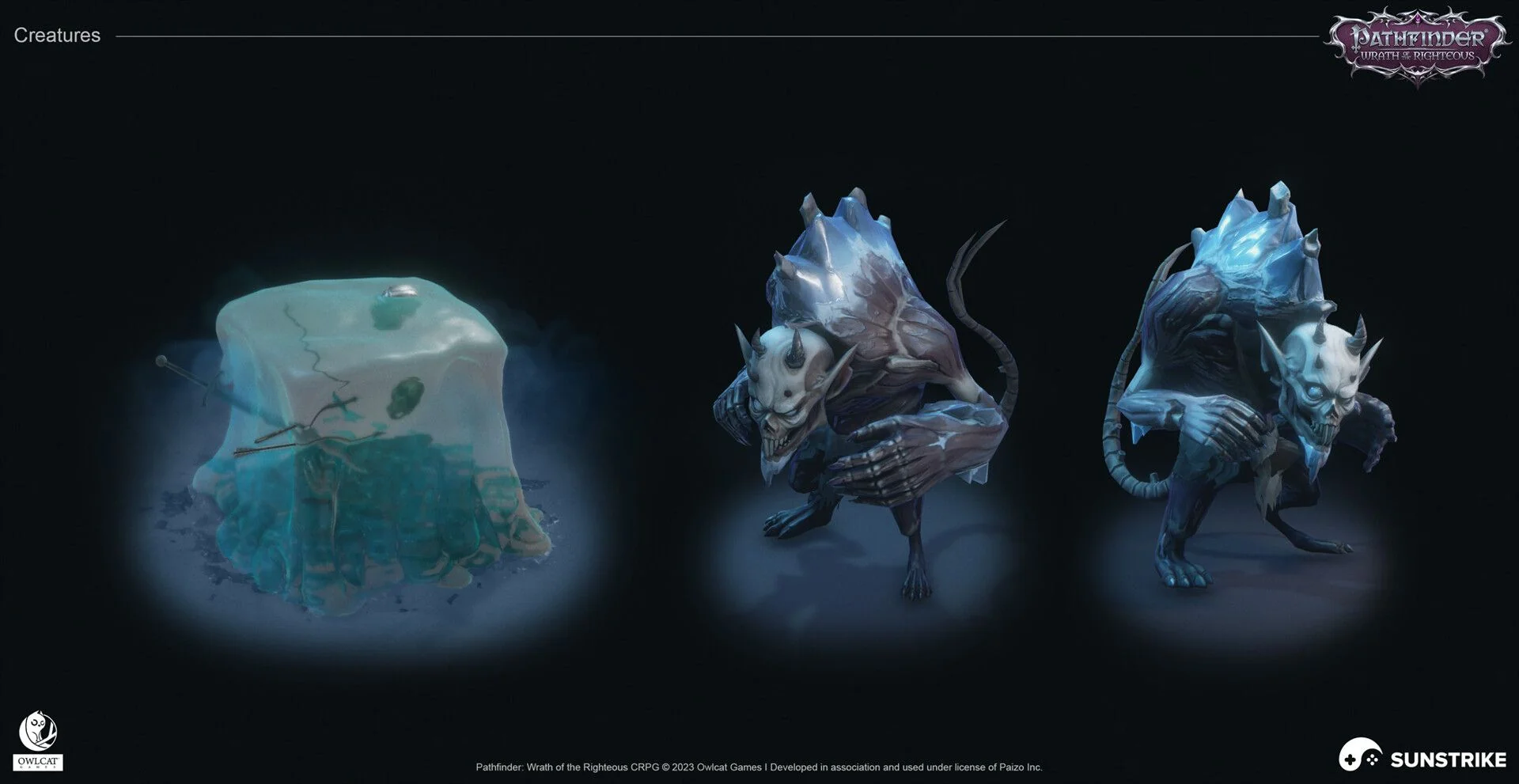 3D character modeling services - fantasy creatures for Pathfinder Wrath of the Righteous