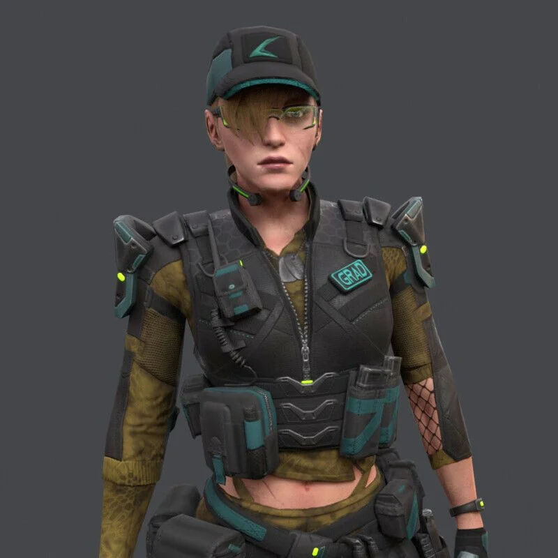 Shooter game character