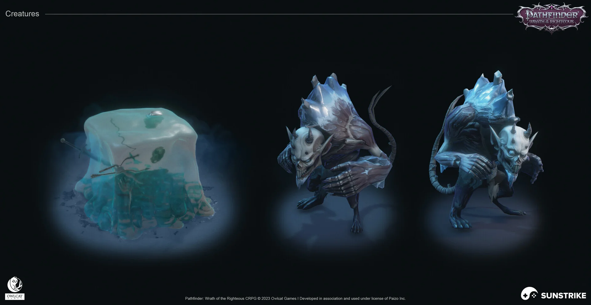 3D art outsourcing - creature and prop models for Pathfinder: Wrath of the Righteous