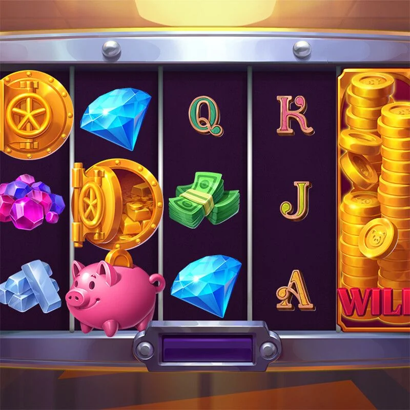 Bank heist slot artwork