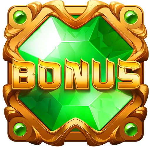 Slot machine artwork - bonus symbol icon design for casino game